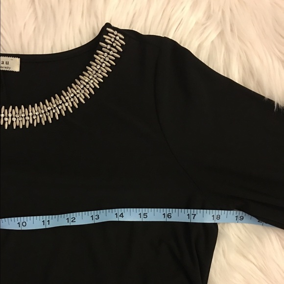 Bejeweled Black | maternity top | bell sleeves - Picture 4 of 8